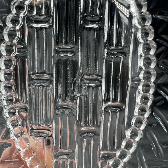 Vintage Imperial Lenox Glass Bunny Rabbit On Basket Candy Trinket Dish Box Lid - Picture 9 of 13